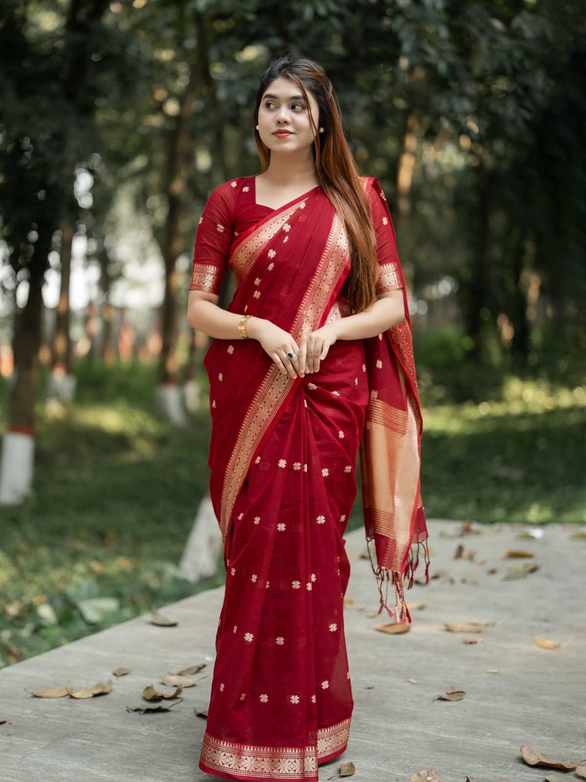 classic-suti-saree-maroon-alongkar-fashion-02